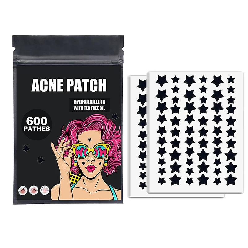 300/600/1200 PCS/SET Star Pimple Patch Acne Colorful Invisible Acne Removal Skin Care Stickers Concealer Face Spot Beauty Viralgem Store