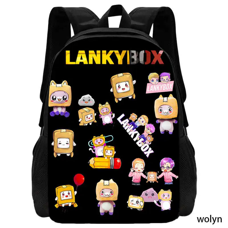3Pcs Set LankyBox School Backpack with Shoulder Bags Pencil Case ,Cartoon Anime Games School Bags for Girls Boys  Kid Best Gift Viralgem Store