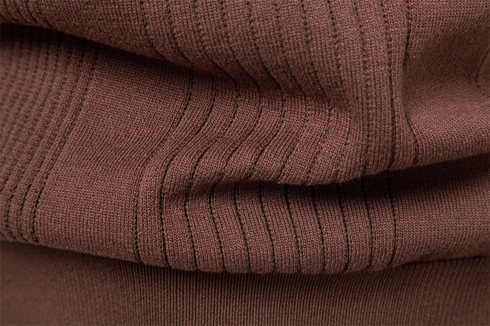 2025 Button Down Polo Shirt Men Solid Color Stripe Long Sleeve Fall Winter Luxury Warm Touch Business Casual Mens Polo Shirts