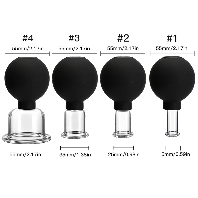 Vacuum Cupping Chinese Therapy Set Jars Anticellulite Professional Suction Cup Body Face Massager Facial Face Sucker Health Care Viralgem Store