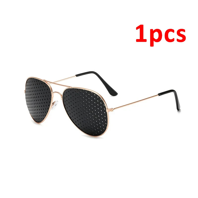 Vision Care Wearable Corrective Glasses Improver Stenopeic Pinhole Pin Hole Glasses Anti-fatigue Eye Protection Oculos De Grau