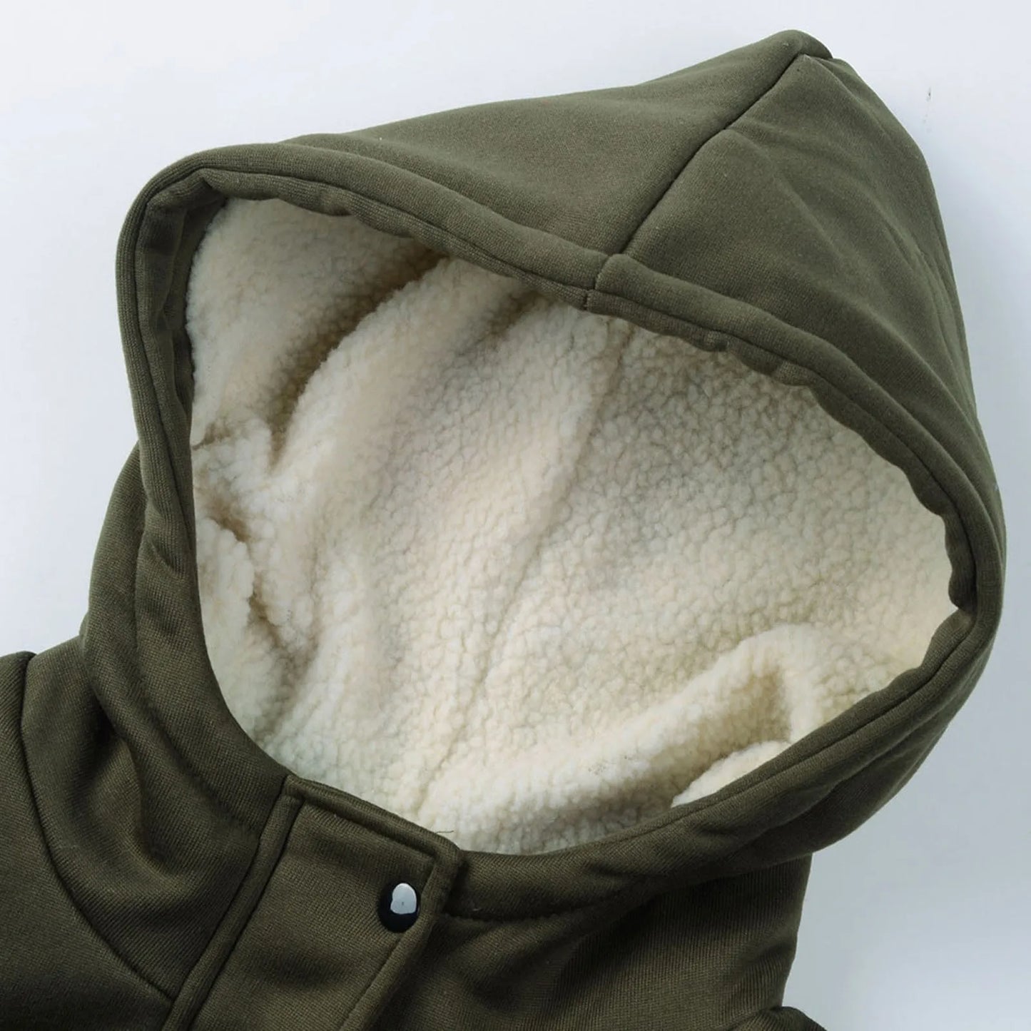 Womens Winter Coats Thicken Sherpa Lined Jacket Fashion Horn Button Hooded Outwear Warm Wool Blended Pea Coat Pockets