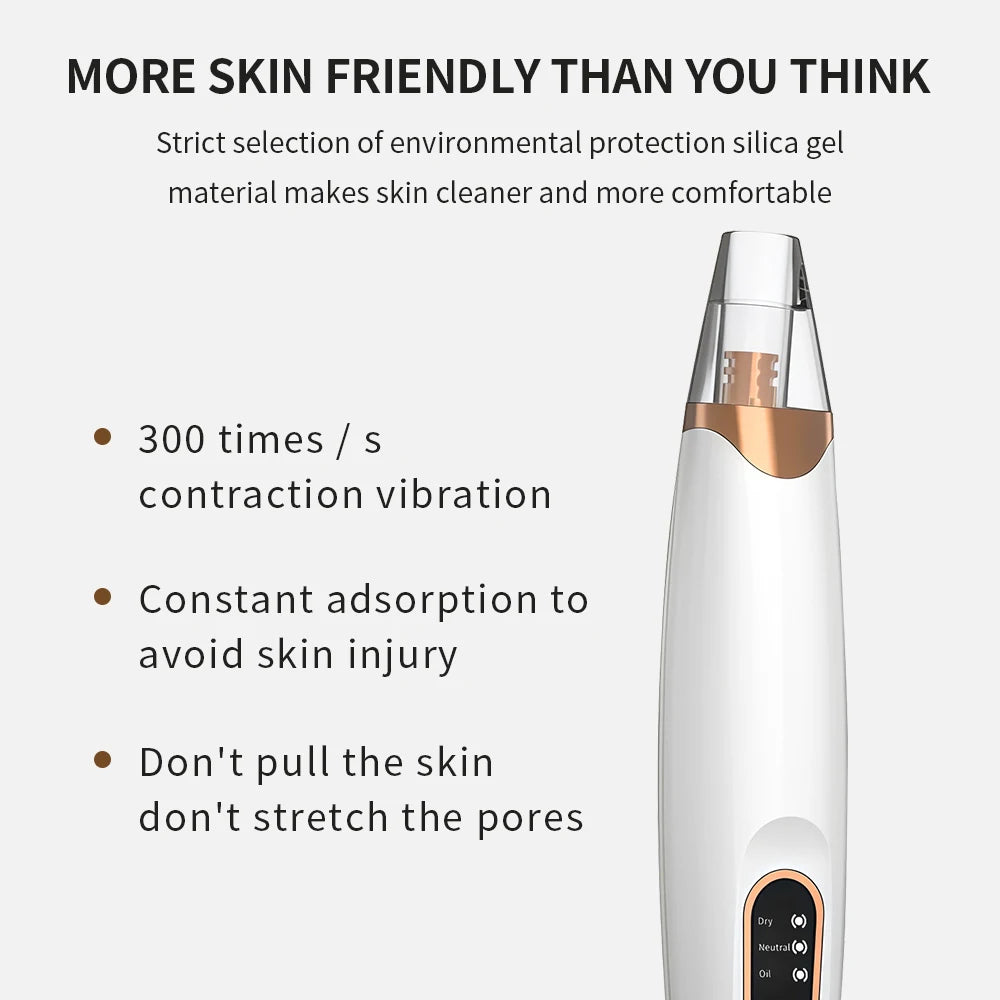 USB Rechargeable Electric Blackhead Remover Vacuum Face Pore Cleaner Whiteheads Black Spots Pimple Acne Extractor Skin Care Set Viralgem Store