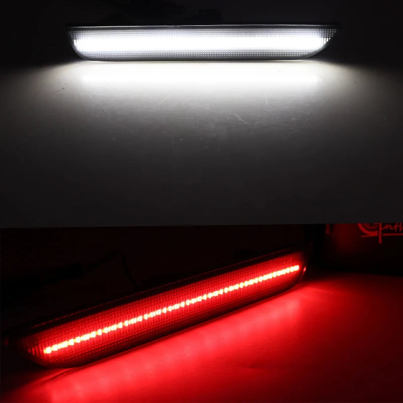 2pcs Car Front Rear Bumper Side Marker Light White For Ford Mustang Base GT Shelby GT500 Boss 302 2010 2011 2012 2013 2014