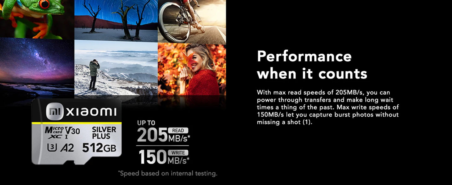 Xiaomi Micro SD Card Ultra SD Memory Card 128GB 256GB 32GB 64GB MicroSD U3 A2 TF Flash Card for Xiaomi Phone Camera table PC