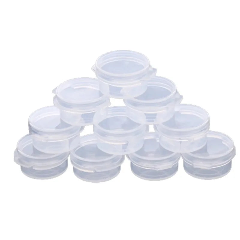 5/10/20/50Pcs 5g Make Up Jars Mini Sample Bottle Sealing Pot Face Cream Container Plastic Transparent Case Salad Sauce Box