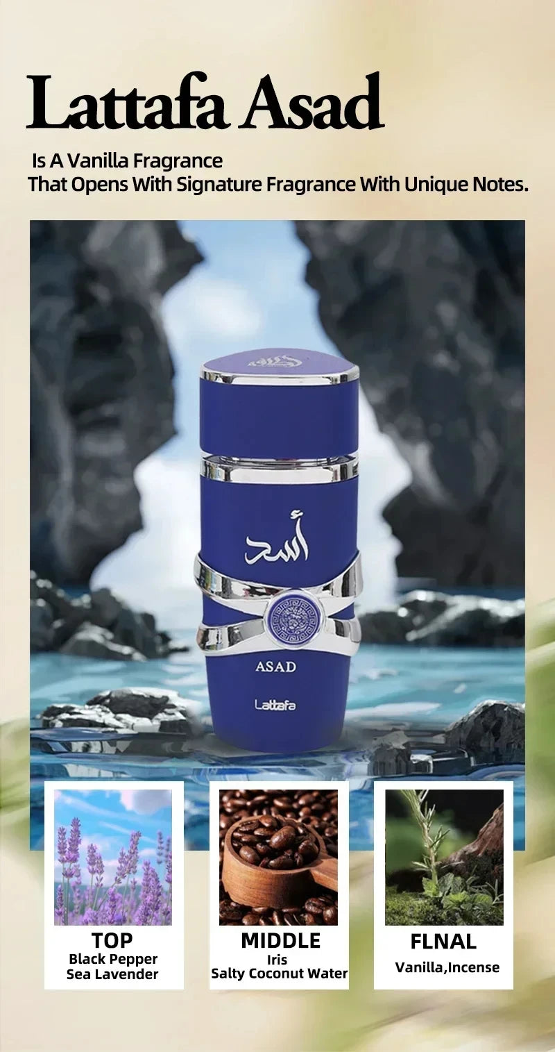 100ml Original Yara Lattafa Women Perfume Arabian Body Neutral Wood Luxury Men Perfumes Long-Lasting Pheromone Fresh Fragrance