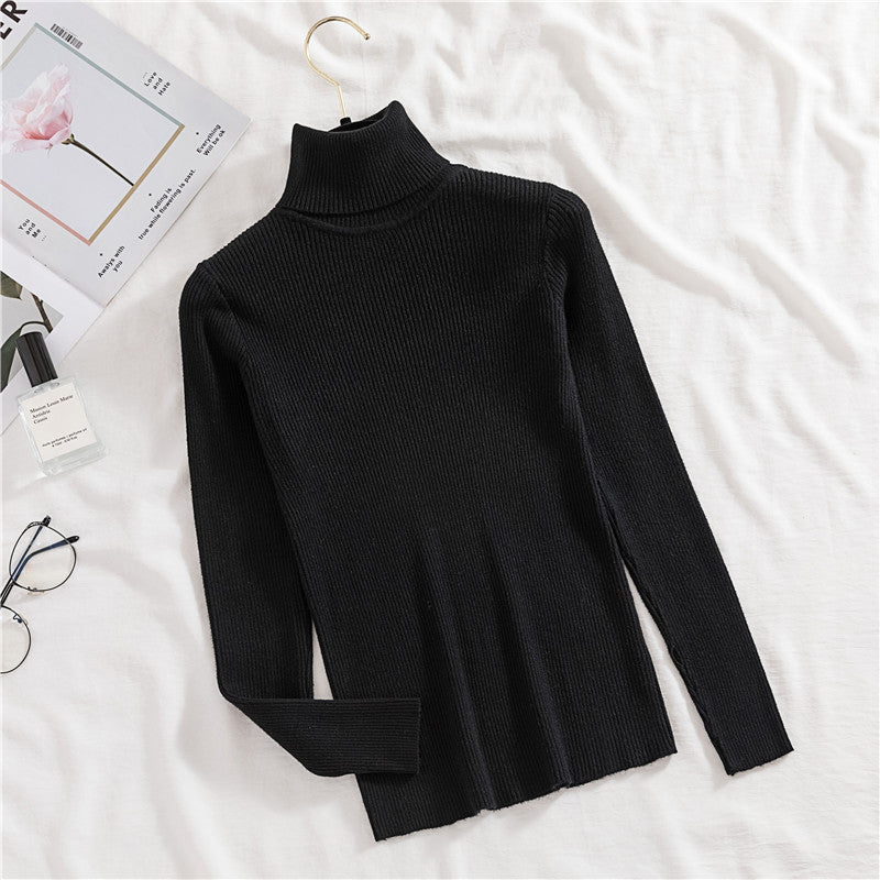 Women Turtleneck Sweater Knitted Soft Pullovers Cashmere Jumpers Basic Soft Sweaters For Women 2024 Autumn Winter