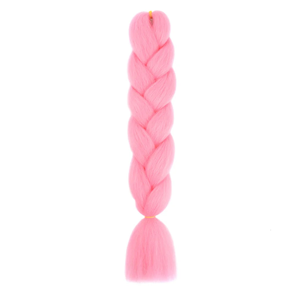 24 Inches DIY Jumbo Braiding Hair Synthetic Hair Extensions Afro Ombre Crochet Braid Hair Wholesale For Women