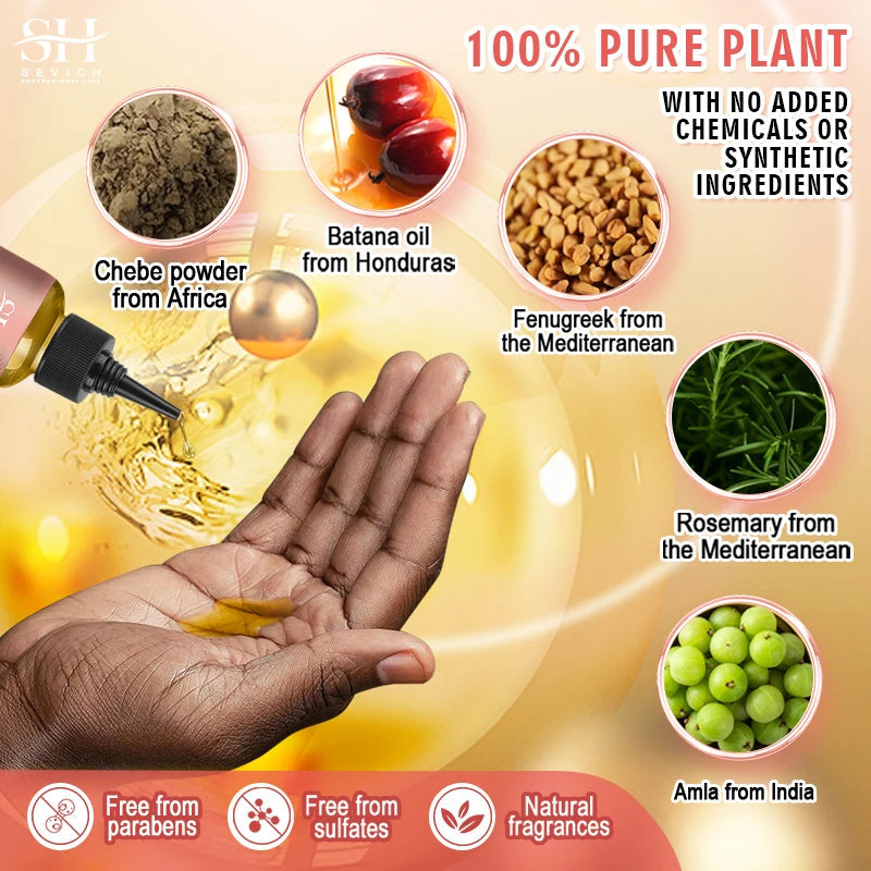 Super 5x Fenugreek Anti-Hair Loss Oil For Man Hair Treatment Fast Regrowth Thicken Oils Scalp Damaged  Repair Care Products Viralgem Store