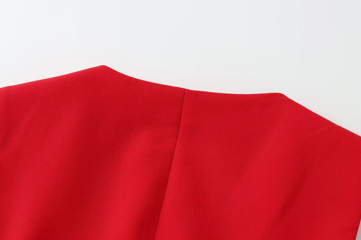 TRAFZA Women Fashion Suits Square Neck Sleeveless Double Breasted Waistcoat Top+Mid-Waist Slit Stralght Pants Female Summer Sets