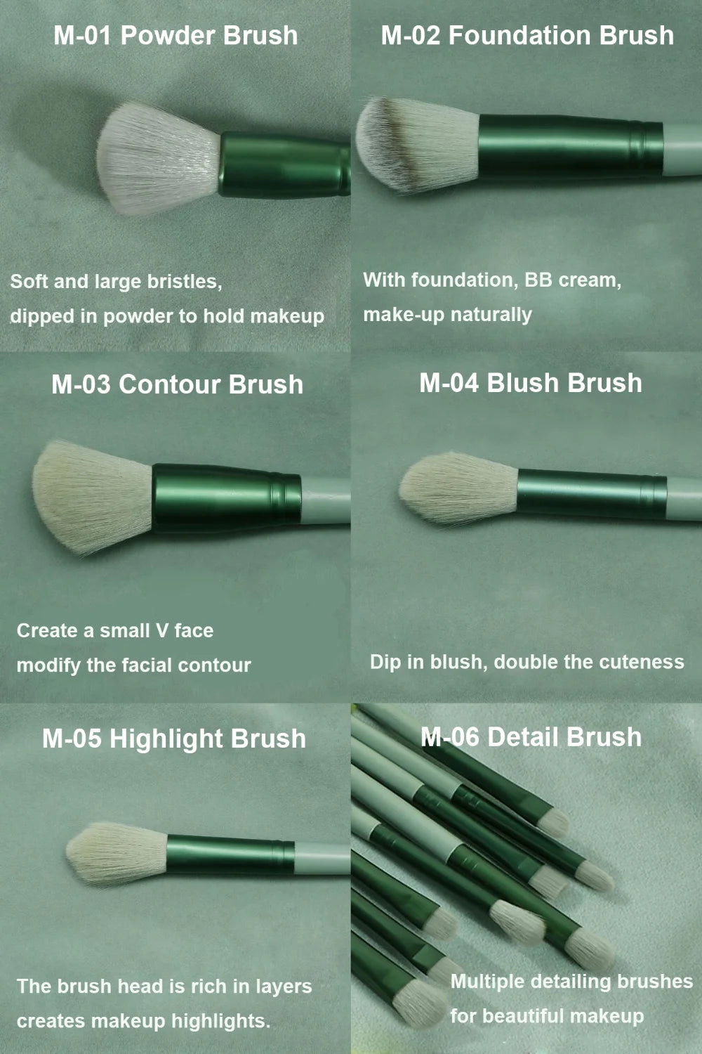 8-13Pcs Soft Makeup Brushes Set Eye Shadow Foundation Brush Women Cosmetic Brush Powder Blush Blending Brush Make Up Beauty Tool
