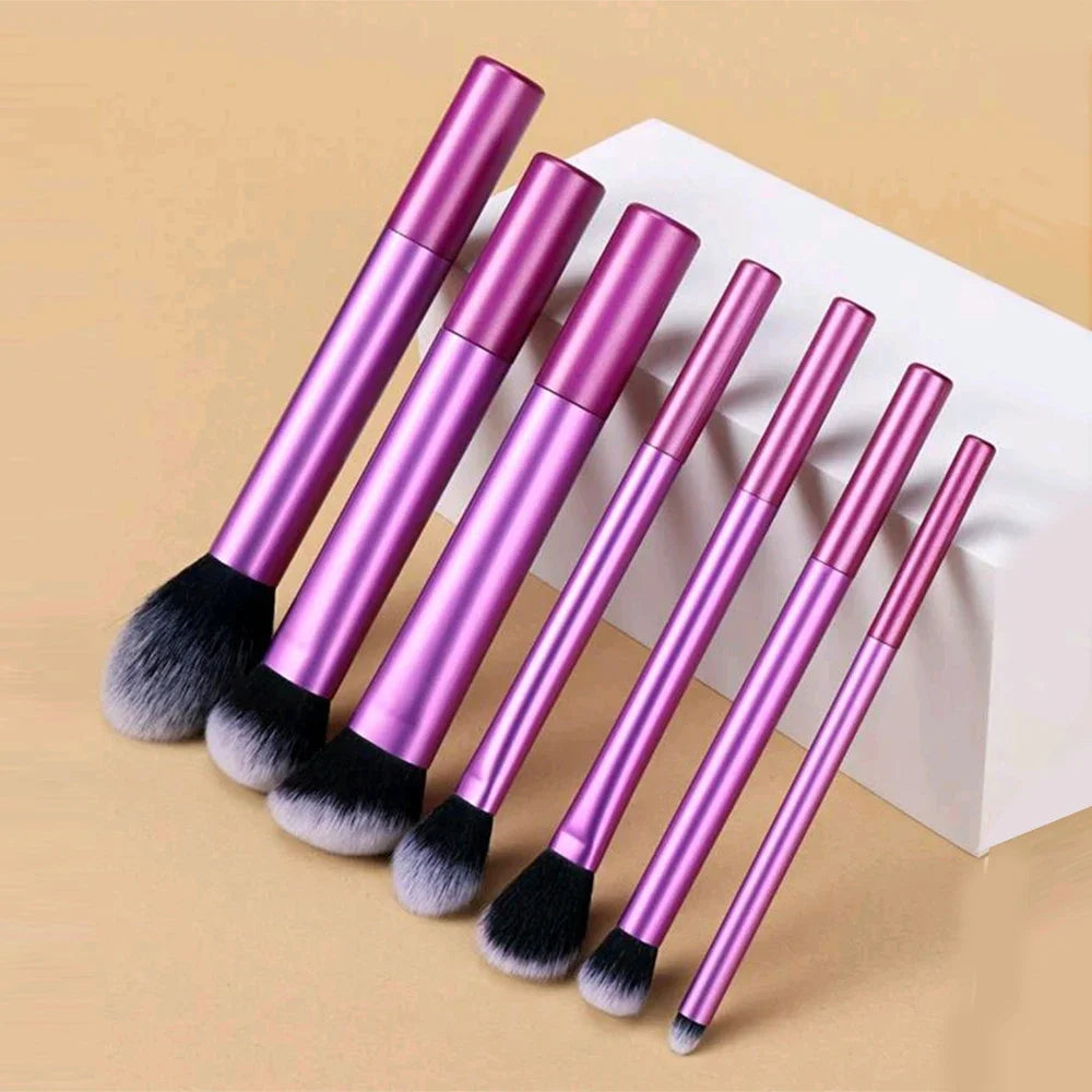7 Professional Makeup Brush Set, Blush Brush, Loose Powder Brush, Concealer Brush, Eye Shadow Brush, Full Set of Travel Gift Set