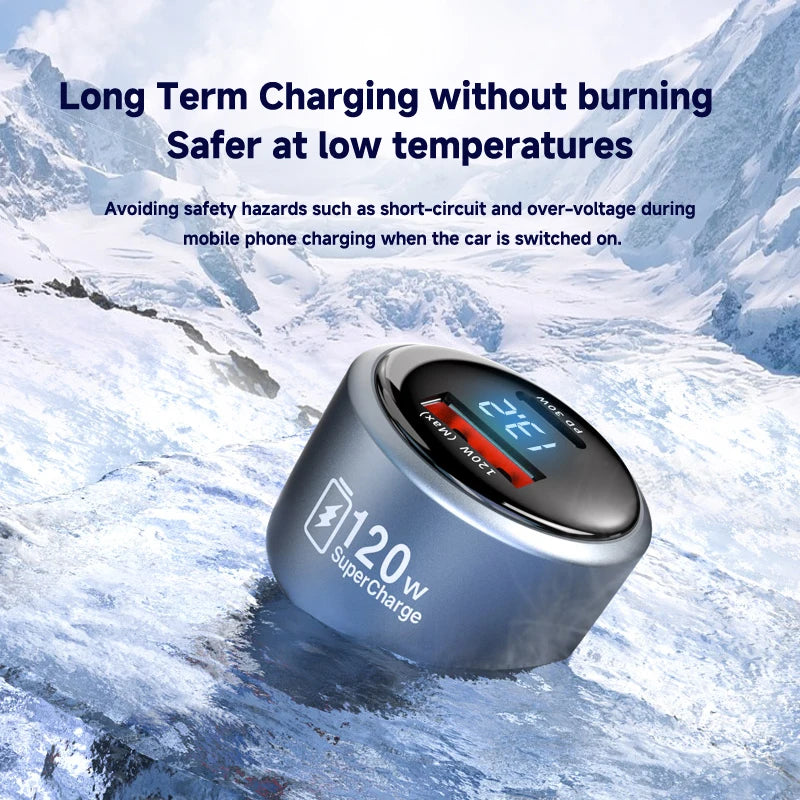 120W Xiaomi USB Type C Car Charger 67W 6A Turbo Fast Charging Adapter For Mi 14 13 13T 12 Pro Redmi Note K60 IPhone 16 15 Charge Viralgem Store