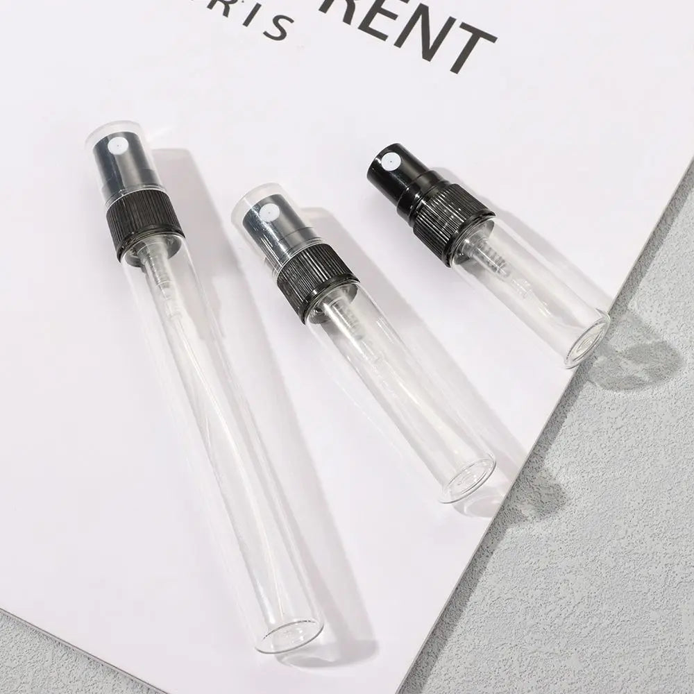 3/5/10ml Mist Spray Bottle Spray Pump Bottle Travel Refillable Glass Perfume Bottle Refillable Leak Proof Bottle Container