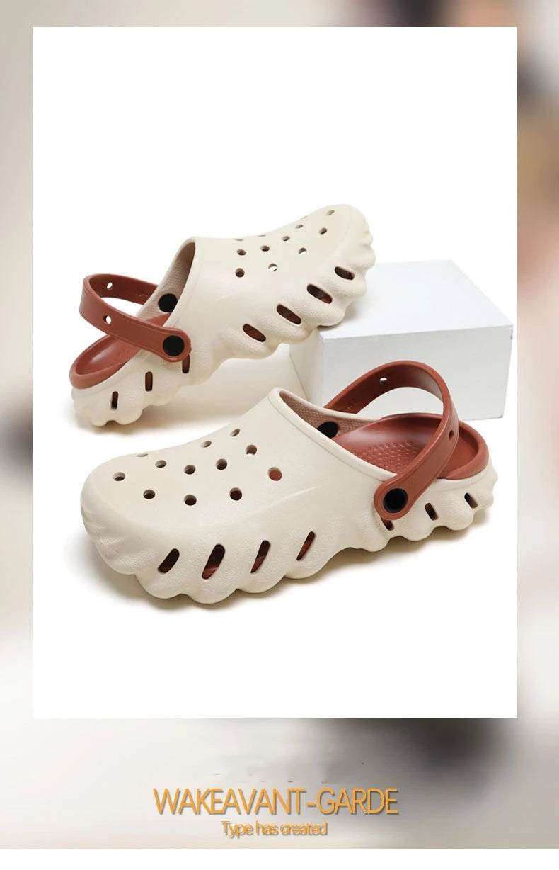 2024 Unisex Casual Slippers Fashion Men Flip flops EVA Garden Slippers Outdoor Beach Men Shoes Indoor House Home Shoes Summer Viralgem Store