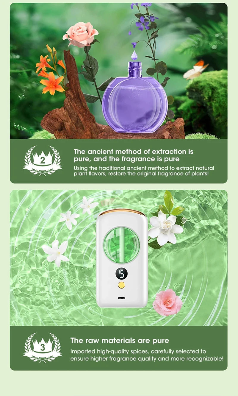 Xiaomi Smart Aromatherapy Machine Air Freshener Purifier Automatic Sprayer Essential Oil Perfume Diffuser Living Room Deodorizer Viralgem Store