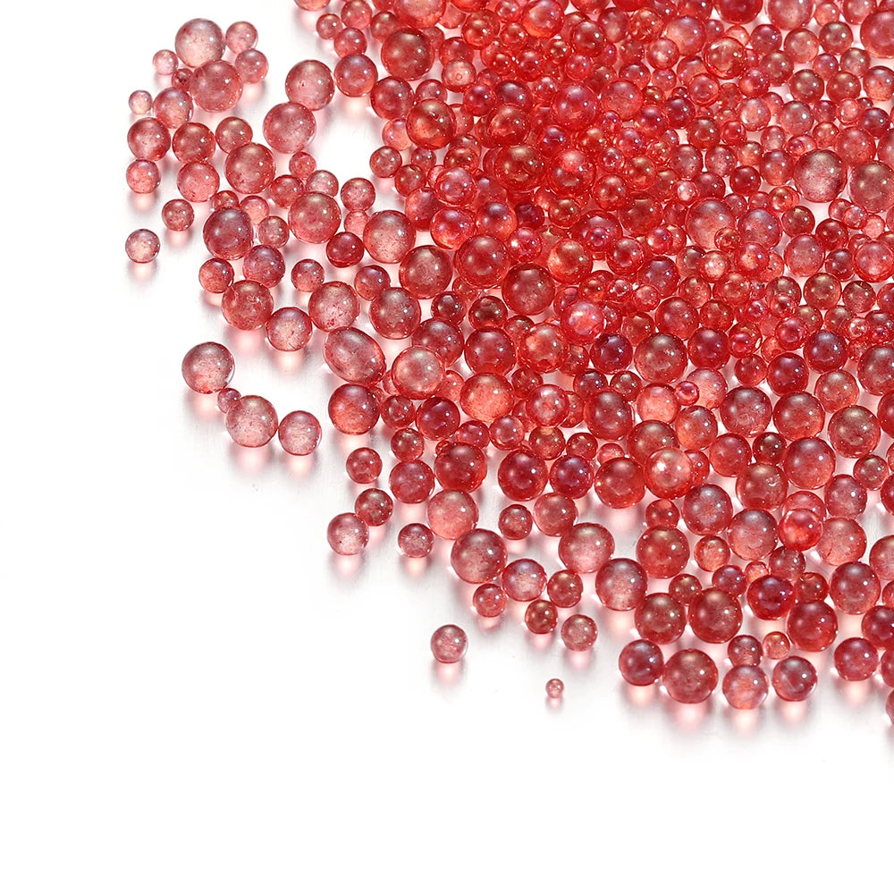 100g 0.4-3mm Mini Bubble Ball Beads Tiny Glass Bead Resin Filling for Silicone Mold UV Resin Epoxy Filler DIY Nail Art Decor Viralgem Store