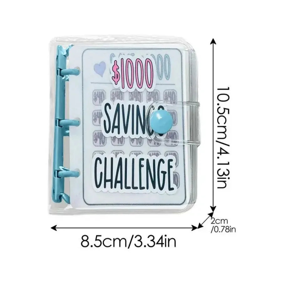 1000 Savings Challenge Binder , Money Saving Binder, Savings Challenges Book with Envelopes, Envelope Savings Challenge, Mini Bu