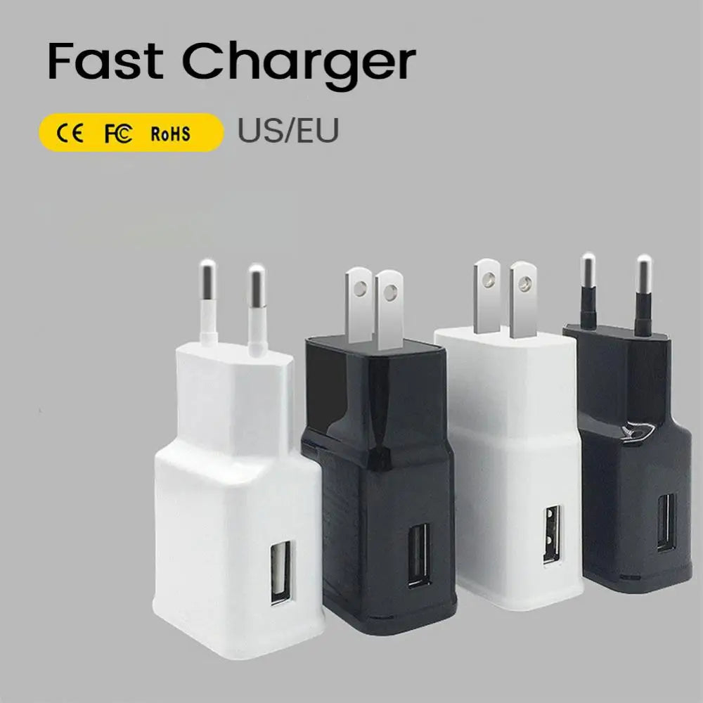 Universal Travel Adapter Wall Mobile Phone Charger EU US Plug Mobile Phone Charger For phones tablet computers USB Charger
