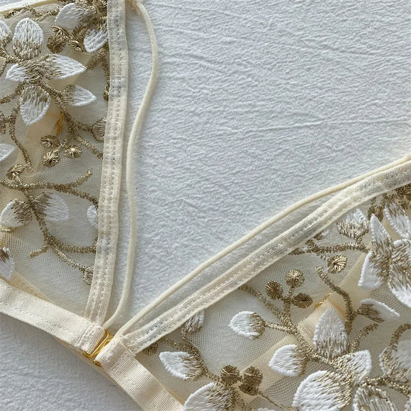 Women Lace Bra Sets Seamless Underwear Backless Vest Sexy Bralette Lingerie Ultrathin Bra & Brief Sets Female Dropshipping Viralgem Store