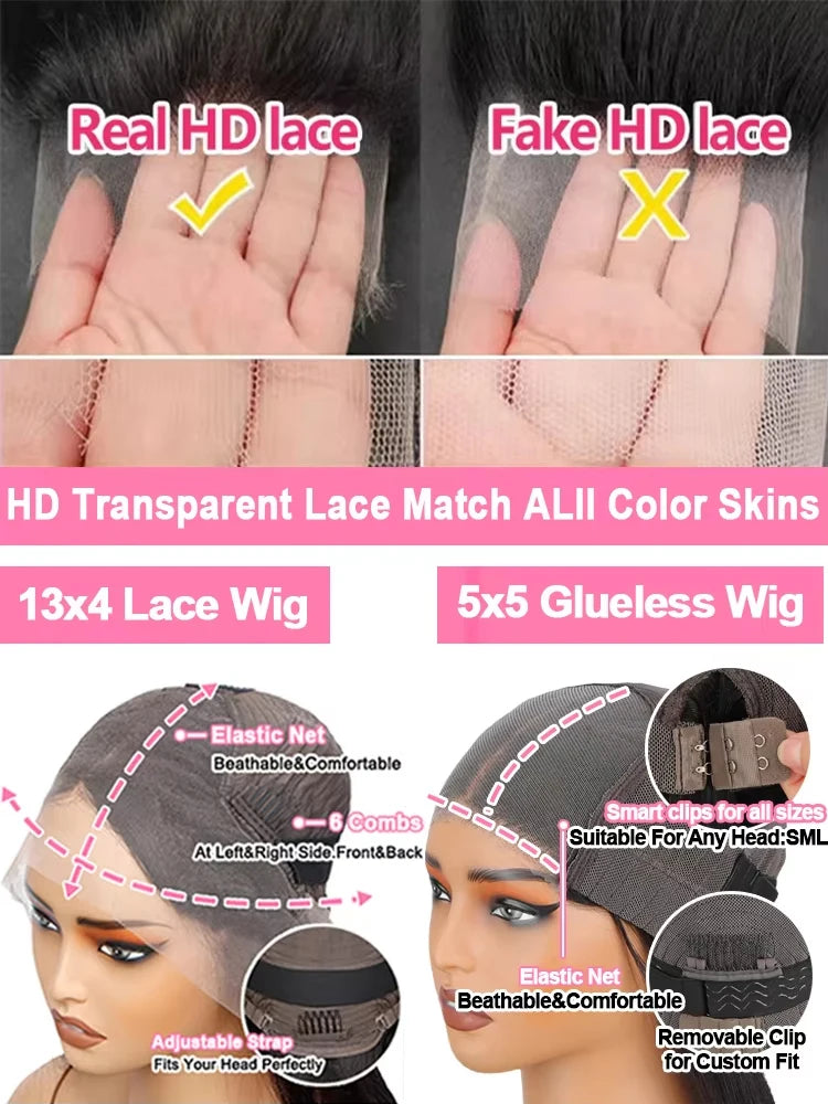 200 Density Loose Deep Wave 13x4 HD Lace Front Human Hair Wigs Brazilian 30 Inch Curly Water Wave 5x5 Glueless Wig Human Hair Viralgem Store