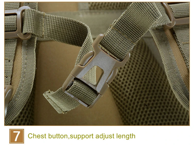 25L 900D Nylon Waterproof Backpack Outdoor Military Rucksacks Tactical Sports Camping Hiking Trekking Fishing Hunting Bag