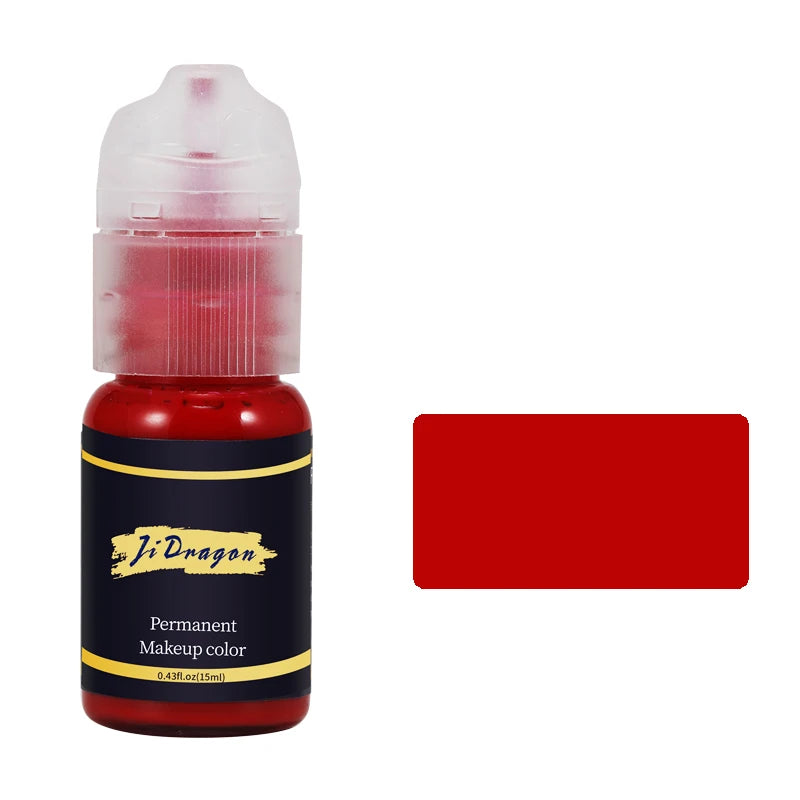 15ml Tattoo ink Pigment Color Paint Set Mix Permanent Makeup Microblading Eyebrow Lip Eyeliner SMP Beauty PMU Body Art Supplies