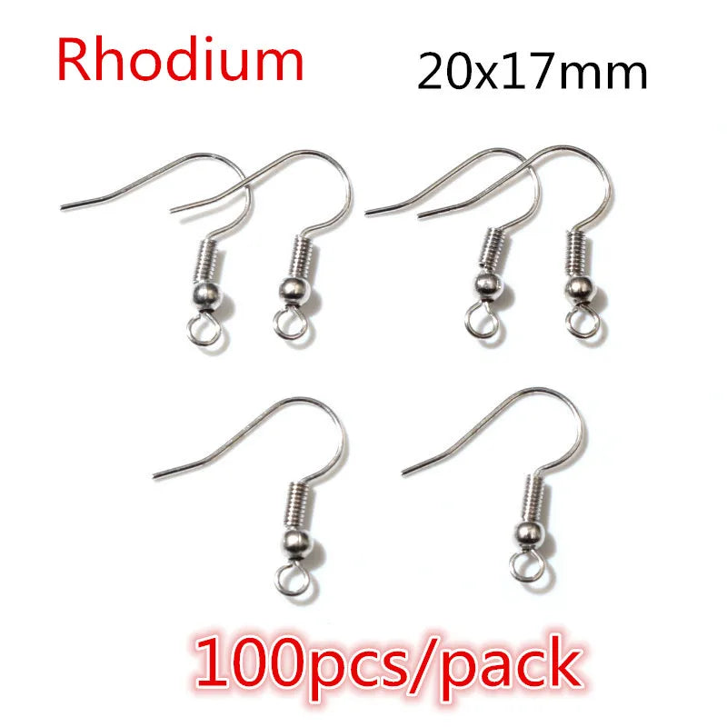 50-200pcs DIY Jewelry Making Accessories Findings Earring Hooks/Jump Rings/Lobster Clasps Craft