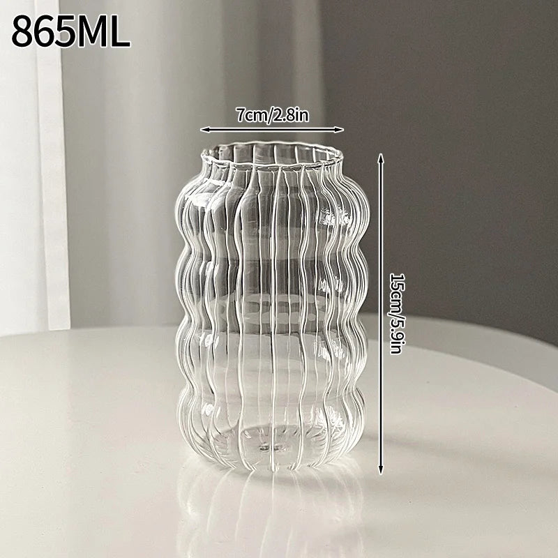 250ml-865ml INS Glass Cup Pineapple Shape Coffee Mug Transparent Cocktail Bar Beverages Soda Water Juice Mugs Cup Drinkware Viralgem Store
