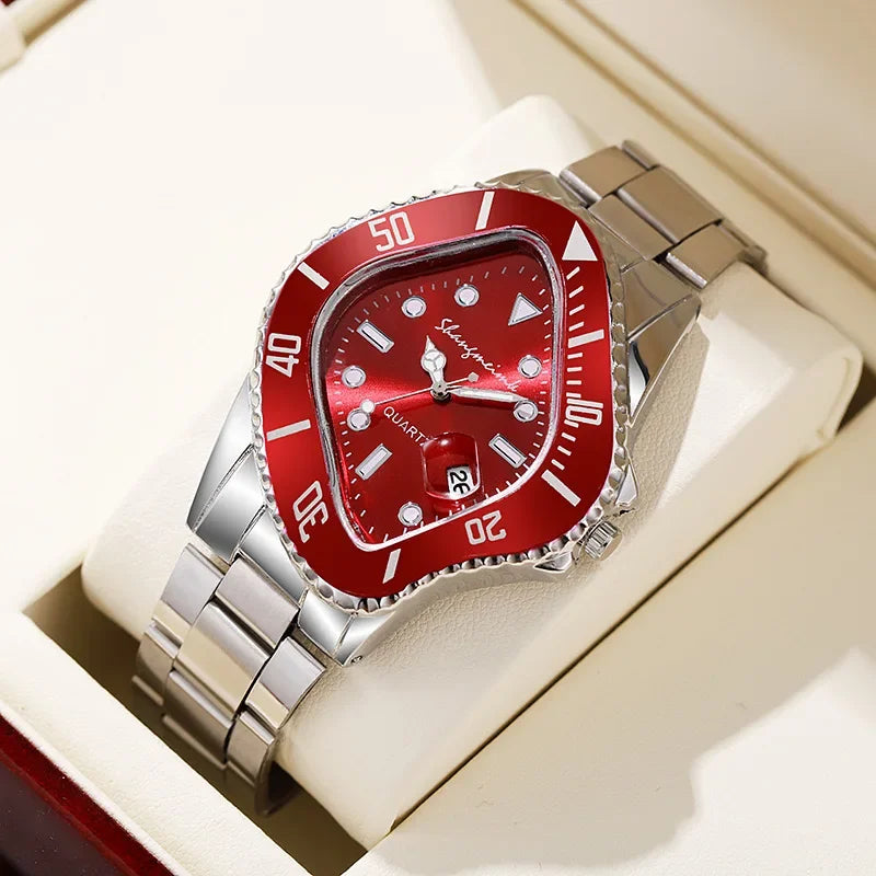 Water Ghost Men's And Women's Watch  Punk Twisted Concept Dial Latest Fashion Luxury Limited Edition Personalized Design Gift