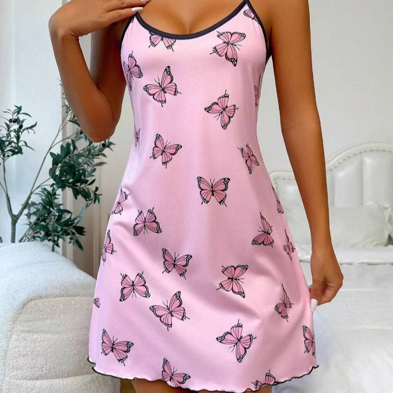 Women Pajamas Nightgowns Nightdress Slip Skirt Comfortable Ventilate Casual Viralgem Store