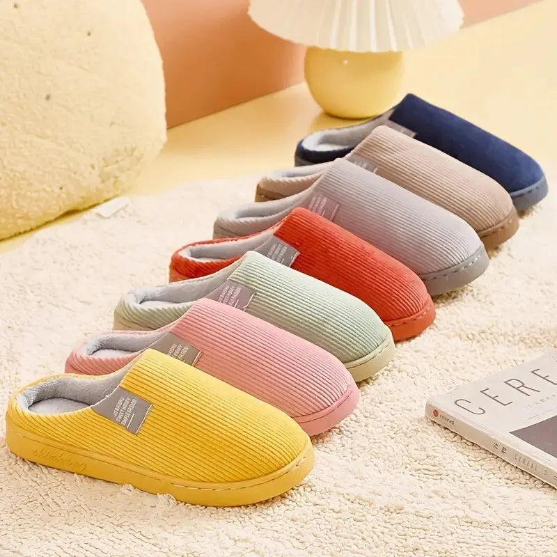 Women's Men's Thick Soft Bottom Home Slippers Household Plush Slippers Anti-slip Thermal Slippers Indoor Winter Viralgem Store