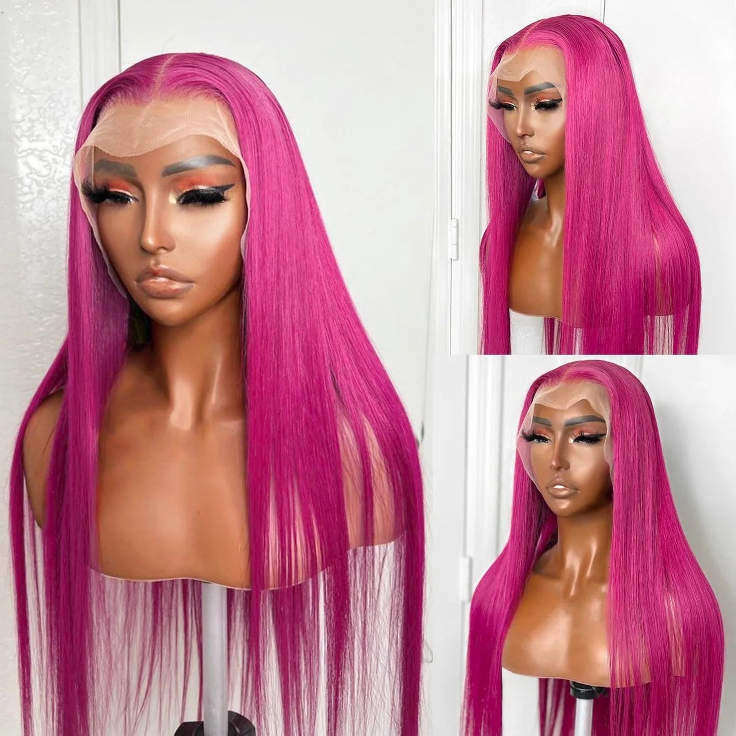 13X4 Dark Green Lace Front Wig Long Straight Synthetic Wig Long Green Colored Hair Lace Frontal Wigs for Women Heat Fiber Viralgem Store