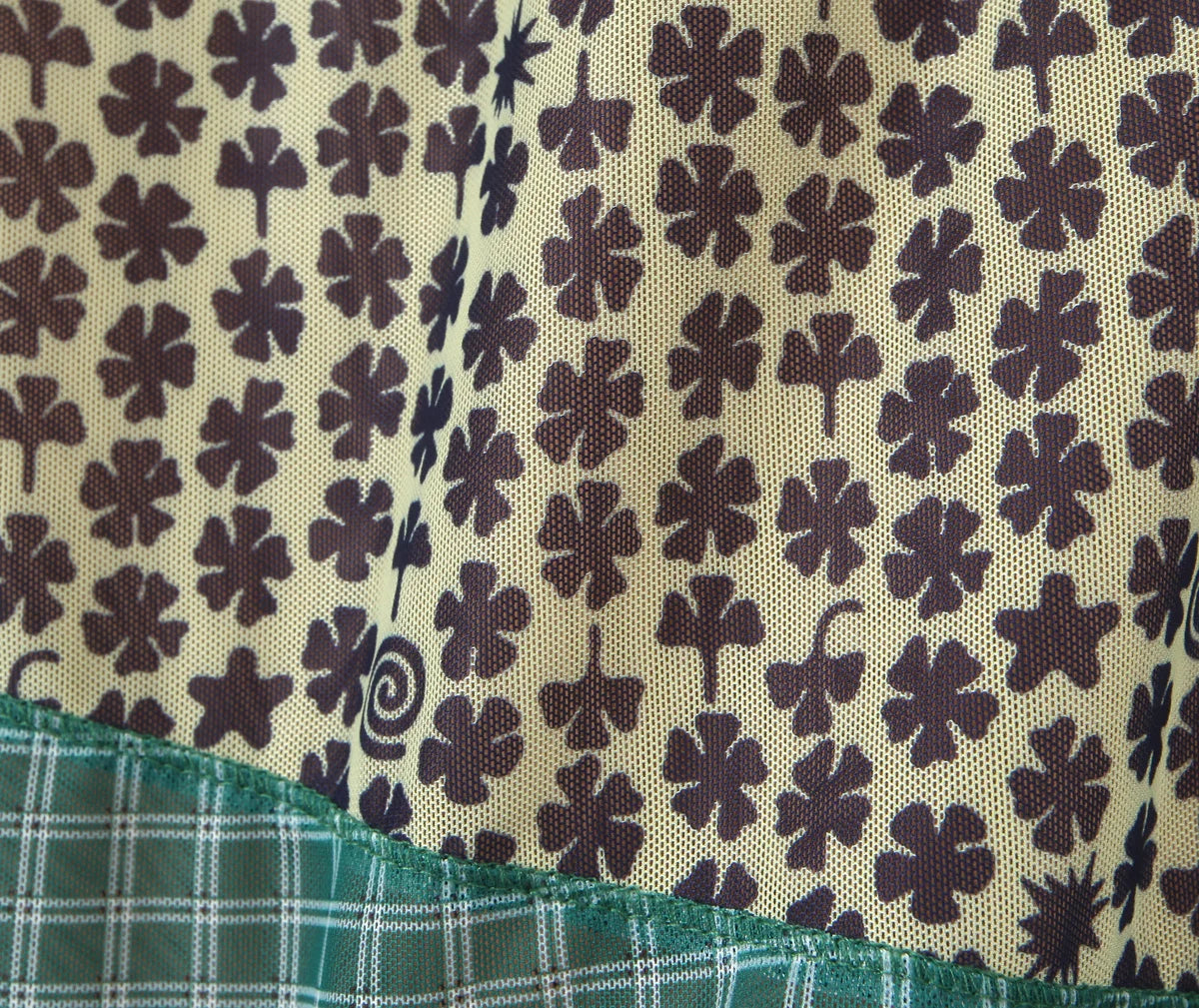 2024 Sexy Ruched Square Collar Contrast Color Plaid Flower Print Sleeveless Mini Mesh Dress Women Packages Hips A-line Tank Robe