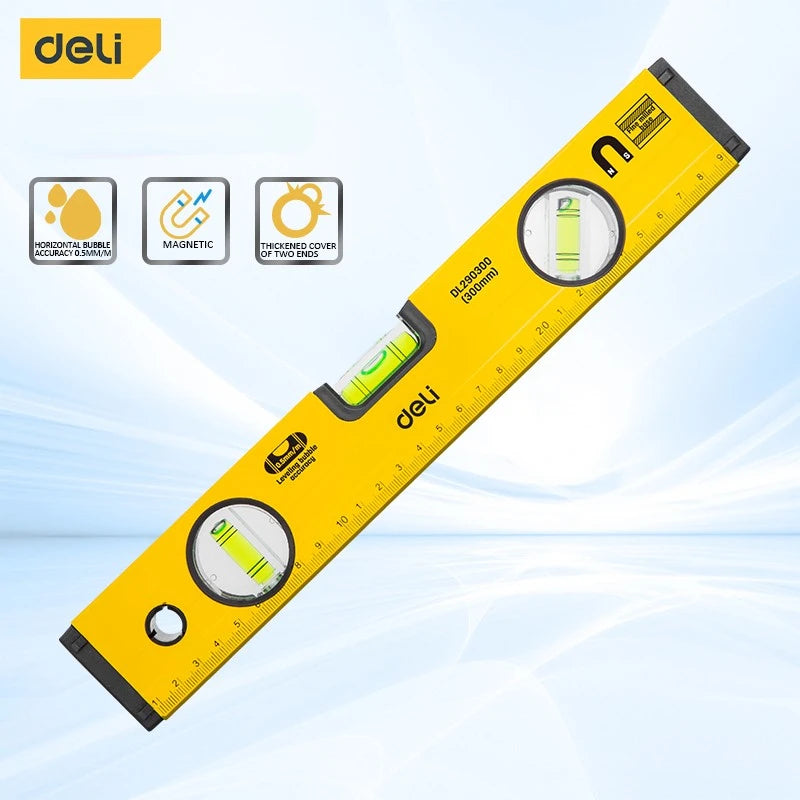 Spirit Level Magnetic Torpedo Level Tool with 3 Vials Aluminum Shockproof Bubble Level High Visibility Durable Measuring Leveler Viralgem Store