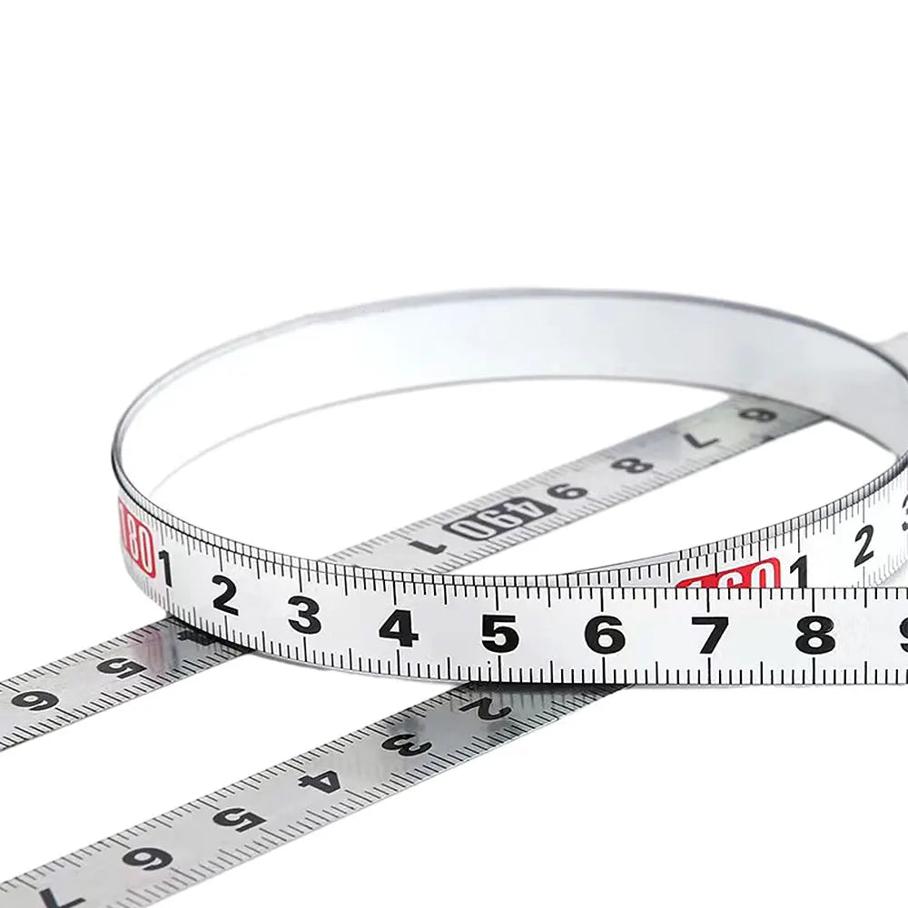 Sticky Ruler Scale With Glue Sticker Woodworking Guide Rail Self-Adhesive International Standard Scale Tape Measure Flat Ruler