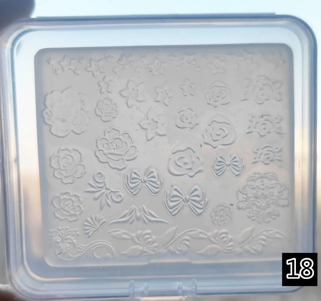 1pc Sweater Knitting Lace 3D Acrylic Mold Nail Art Decoration Nails DIY Design Silicone  Nail Art Template Nail  Mold