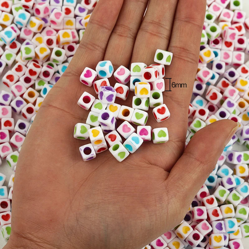 200pcs Mixed Letter Acrylic Beads Round Flat Alphabet Spacer Beads For Jewelry Making Handmade Diy Bracelet Necklace