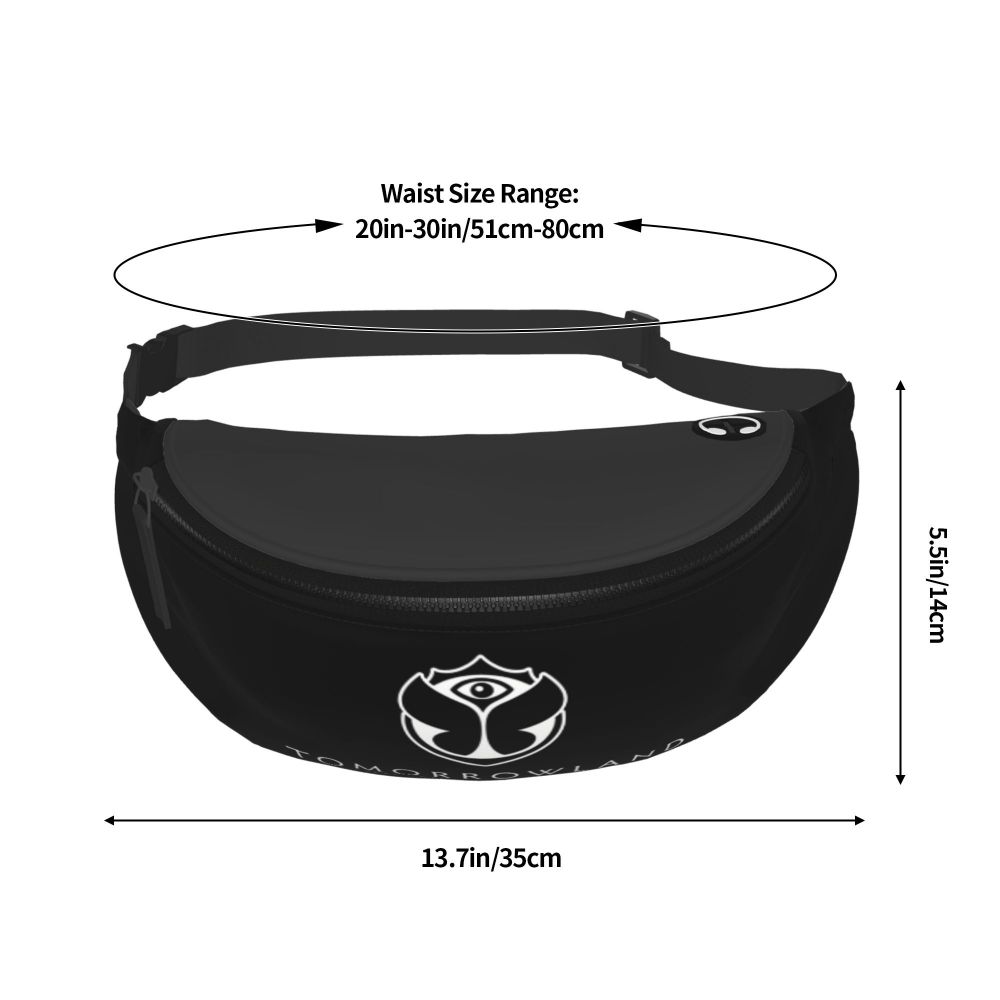 Tomorrowland Party Fanny Bag Customized Electronic Music Crossbody Waist Pack Women Men Traveling Phone Money Pouch Viralgem Store