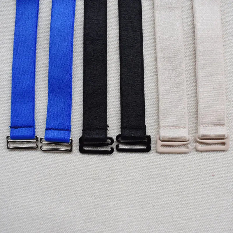 45cm Shoulder Bra Straps Replacement 15mm 18mm Width Elastic Adjustable Removable Multi Color for Women Double Shoulder Elastic
