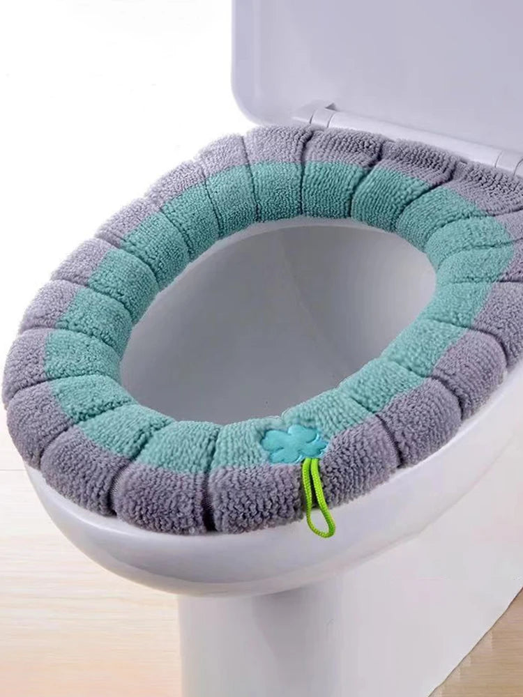 1pcs Toilet Cover Toilet Seat Cover Pads with Handle Toilet Lid Cover Cushion Thicker Bathroom Soft Toilet Seat Cover Soft Thick Viralgem Store