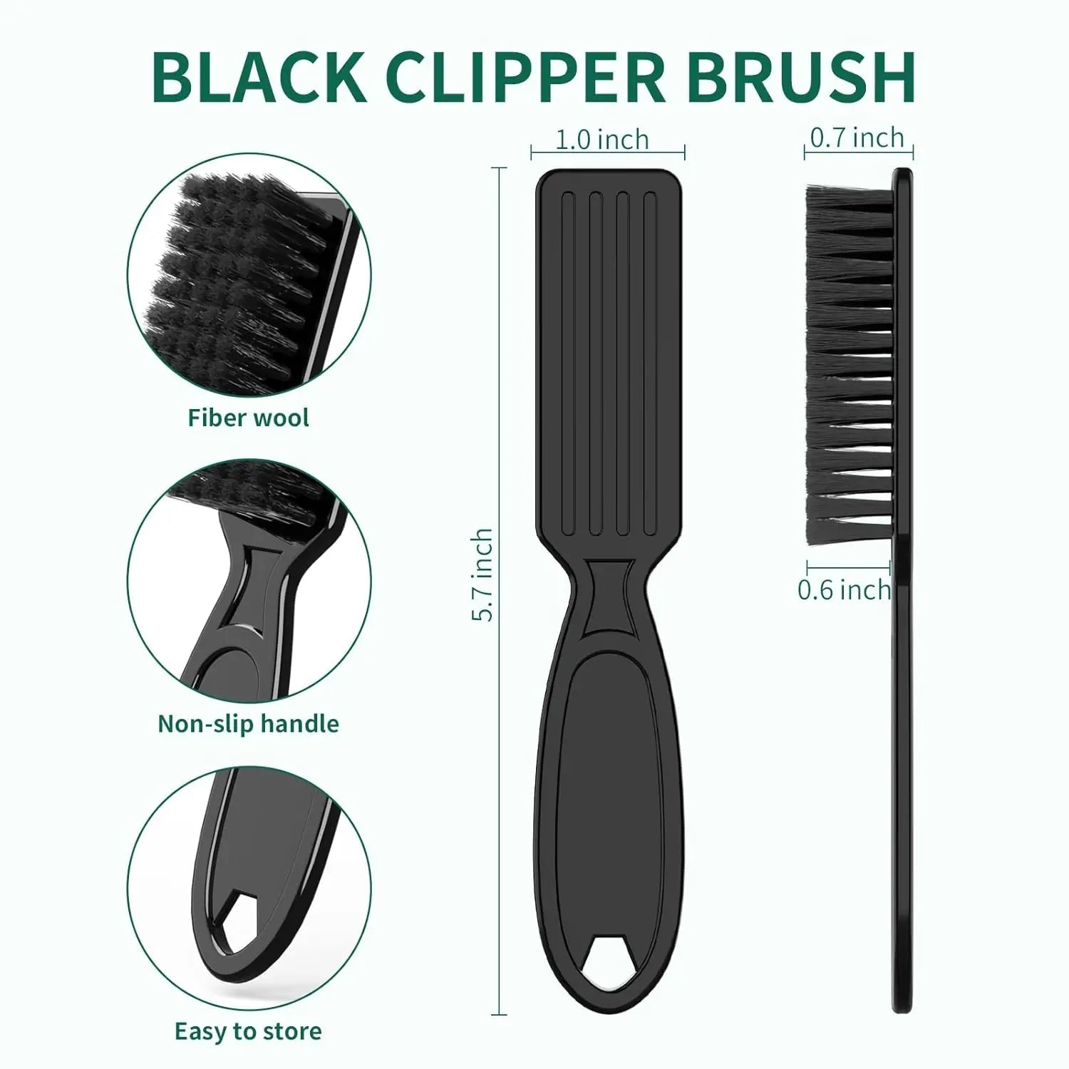 3pcs/6Pcs Hair Styling Nylon Brush Barber Clipper Brush Clipper Trimmer Cleaning Brush Beard Brush Cleaning Styling Brush Tool Viralgem Store