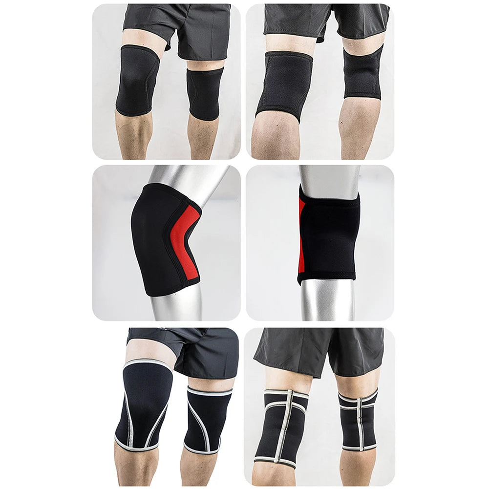 1 PC Squat 7mm Knee Sleeves Pad Support Men Women Gym Sports Compression Neoprene Knee Protector Fitness Gym Fit Weightlifting