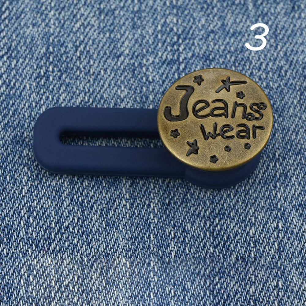 Adjustable Letter Star Elastic Clothing Retractable Buckle Buttons Jeans Extended Button Waist Fastener Waistline Increase Viralgem Store