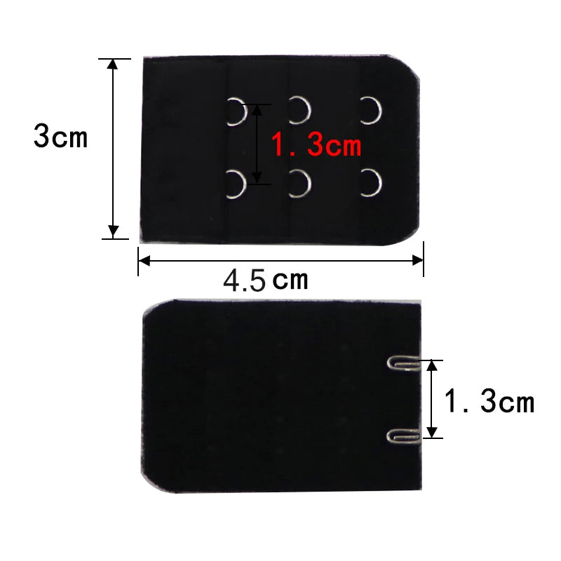 4/5/8pcs Bra Extenders Buckle Extension 3 Row 2 Hooks Bra Strap Extender Sewing Tool Intimates Lengthened Bra Hook Extenders Viralgem Store
