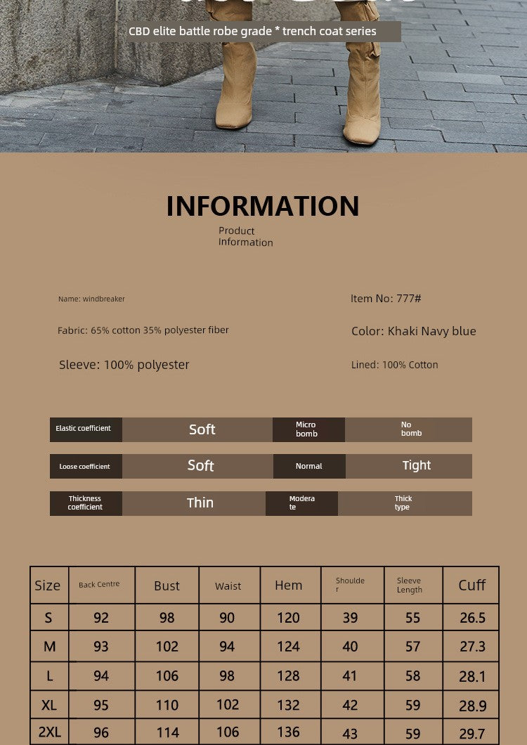 SOURCE Factory Dfvf Quanzhixian Chameleon Chelsea 2.0 Long Trench Coat Waterproof Anti-Wrinkle Elegant British Viralgem Store