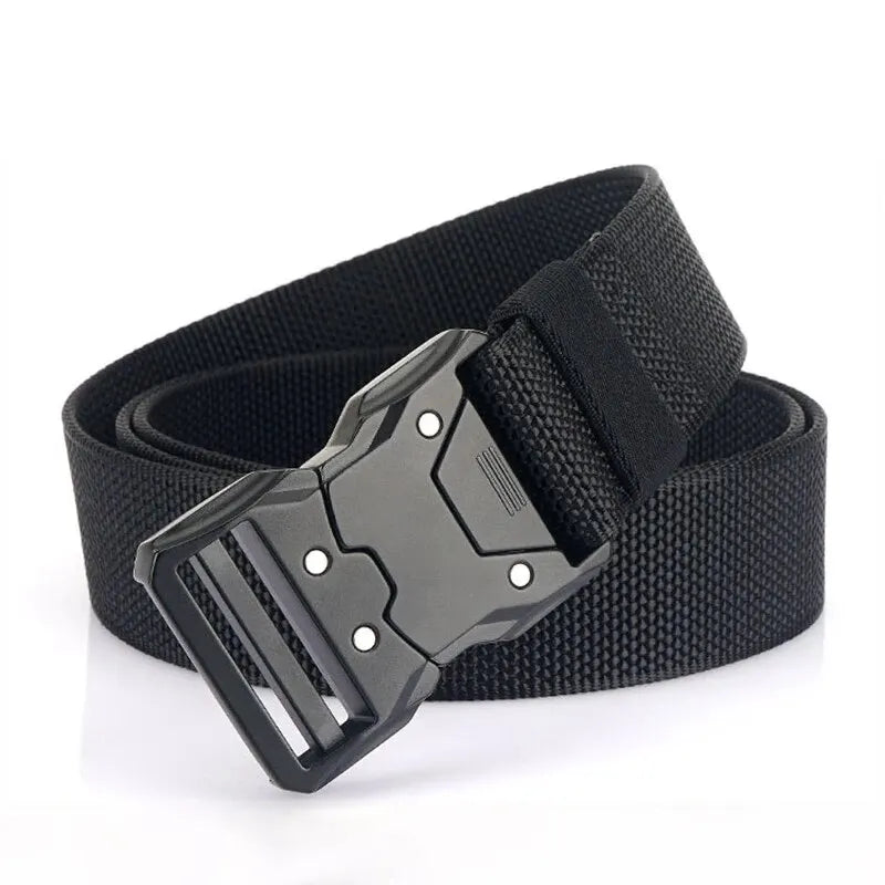 1pc Men's Belt Outdoor Tactical Belt Multi-Function Buckle Nylon Belt High Quality Alloy Buckle Belt Sports Canvas Neutral Belts