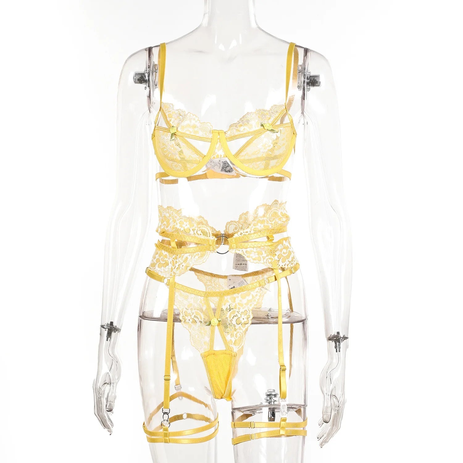 Toucheart Sexy Bra Set Contrast Color Lace Hollow Breathable Garter Hot Erotic Sexy Costumes Underwear Seamless Bra Thong Suit Viralgem Store