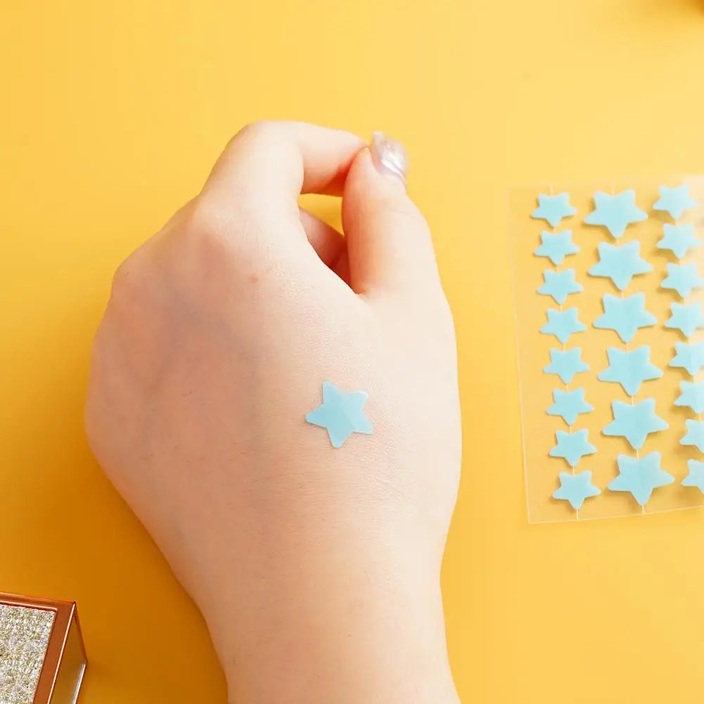 28Pcs Colorful Cute Star Shaped Acne Treatment Sticker Invisible Acne Cover Removal Pimple Patch Skin Care Viralgem Store